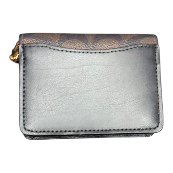 COACH Mini Wallet On A Chain In Signature Canvas - Picture 6 of 7